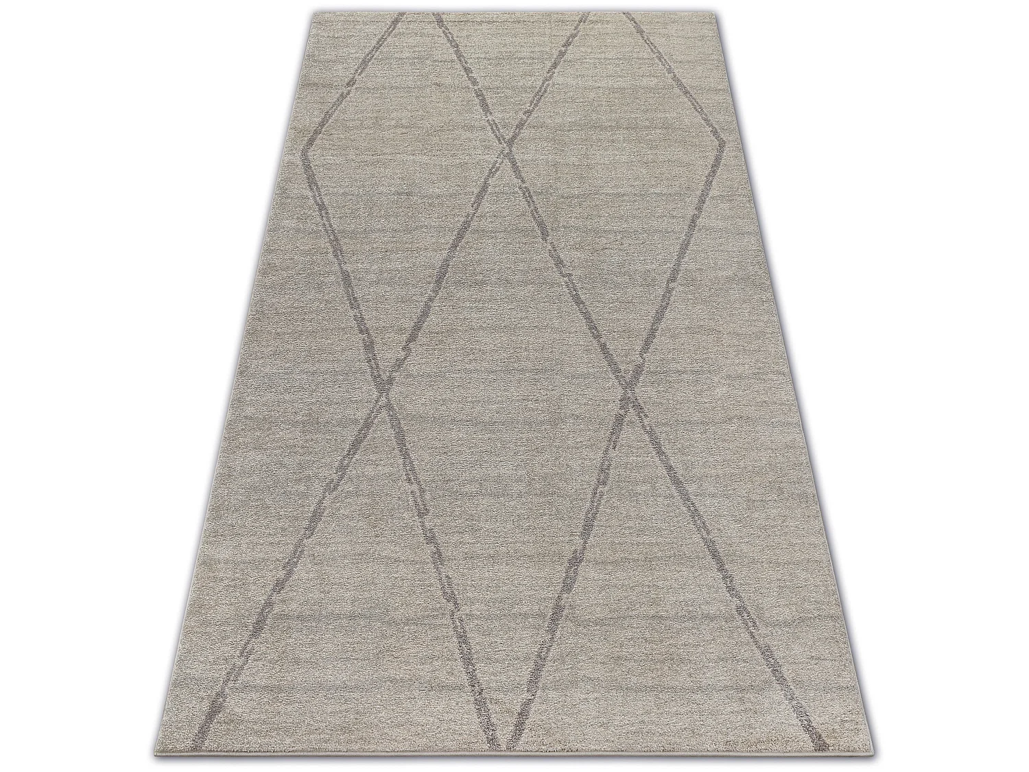 Tapijt SOFT 8033 RUIT , ETNO crème / helder , bruin 160x220 cm