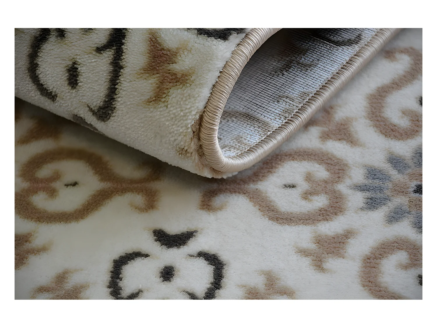 Tapis ARGENT - W4949 Fleurs Crème 160x220 cm