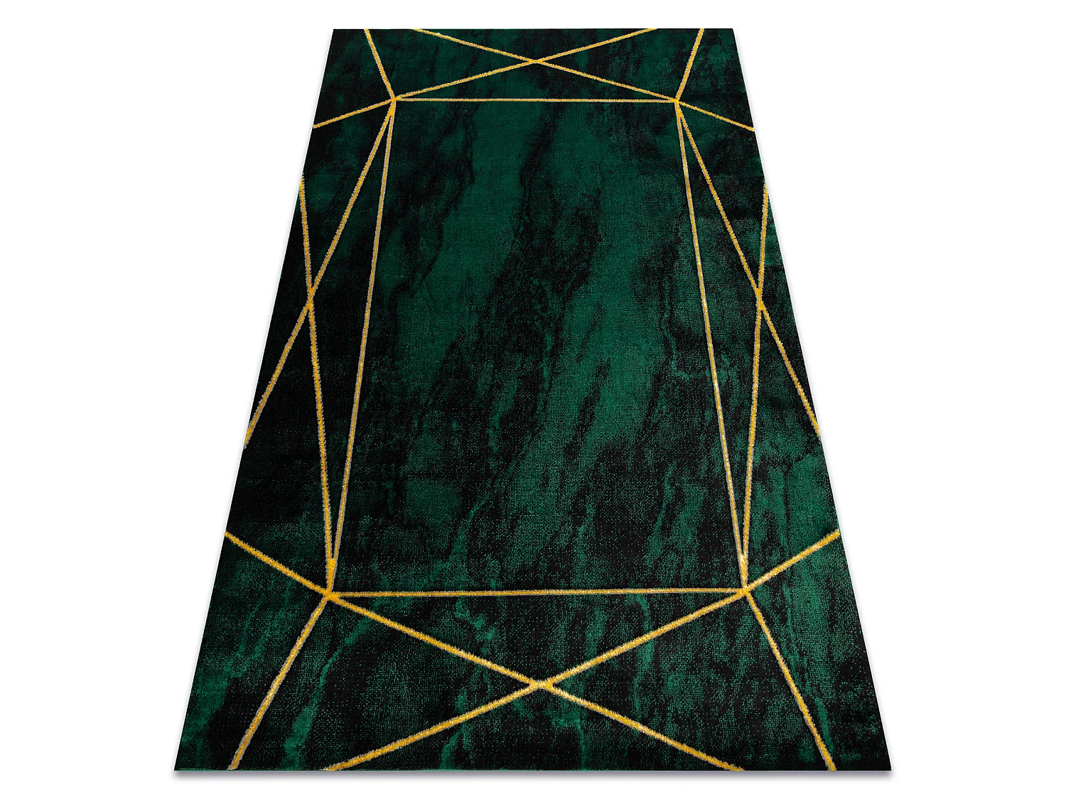 Dywan EMERALD ekskluzywny 1022 glamour, stylowy geometryczny, marmur b 160x220 cm