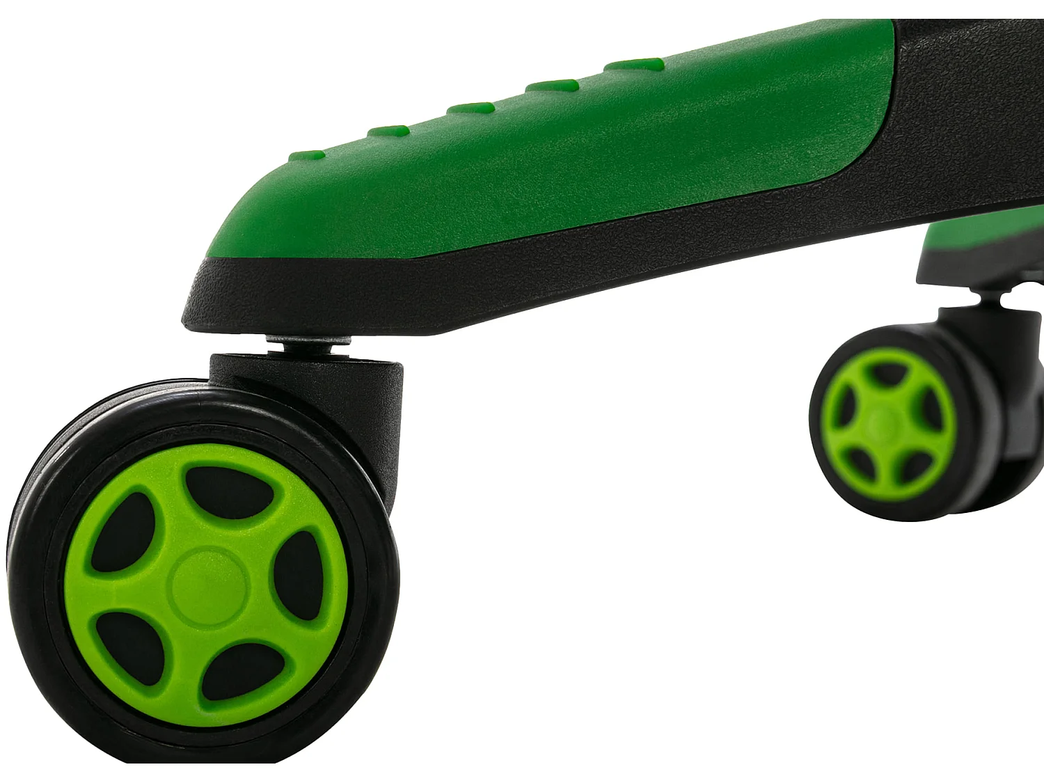 Chaise de bureau - Similicuir & Plastique - Noir / Vert - Clovis