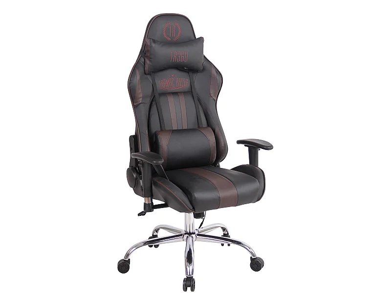 Chaise de bureau - Similicuir - Noir / Marron - Limit XM