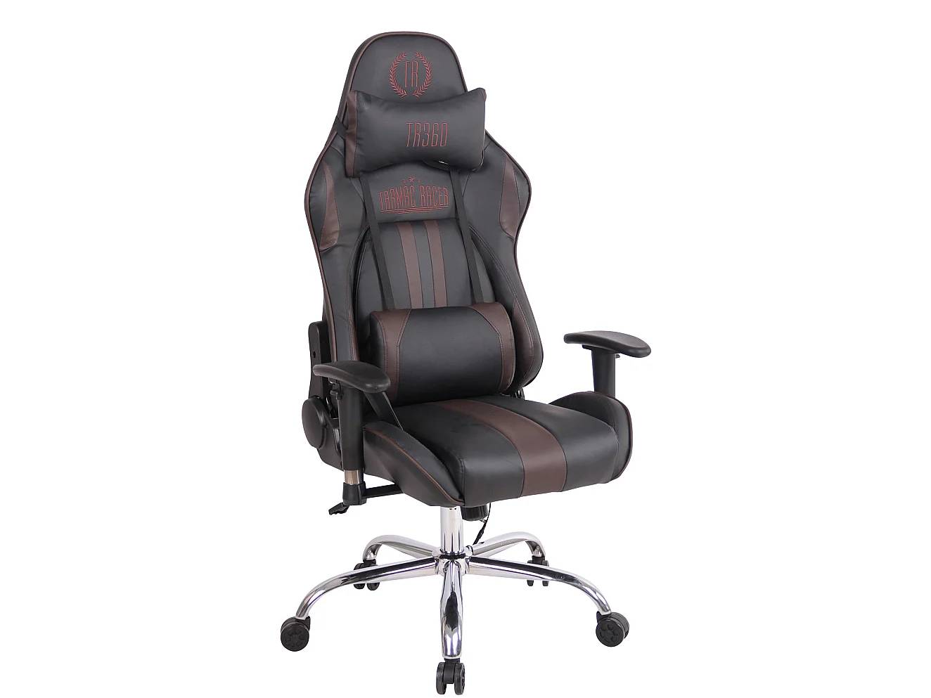 Chaise de bureau - Similicuir - Noir / Marron - Limit XM