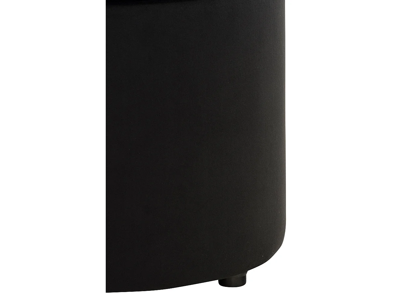 Tabouret - Velours & Blanc - Noir - Pantin