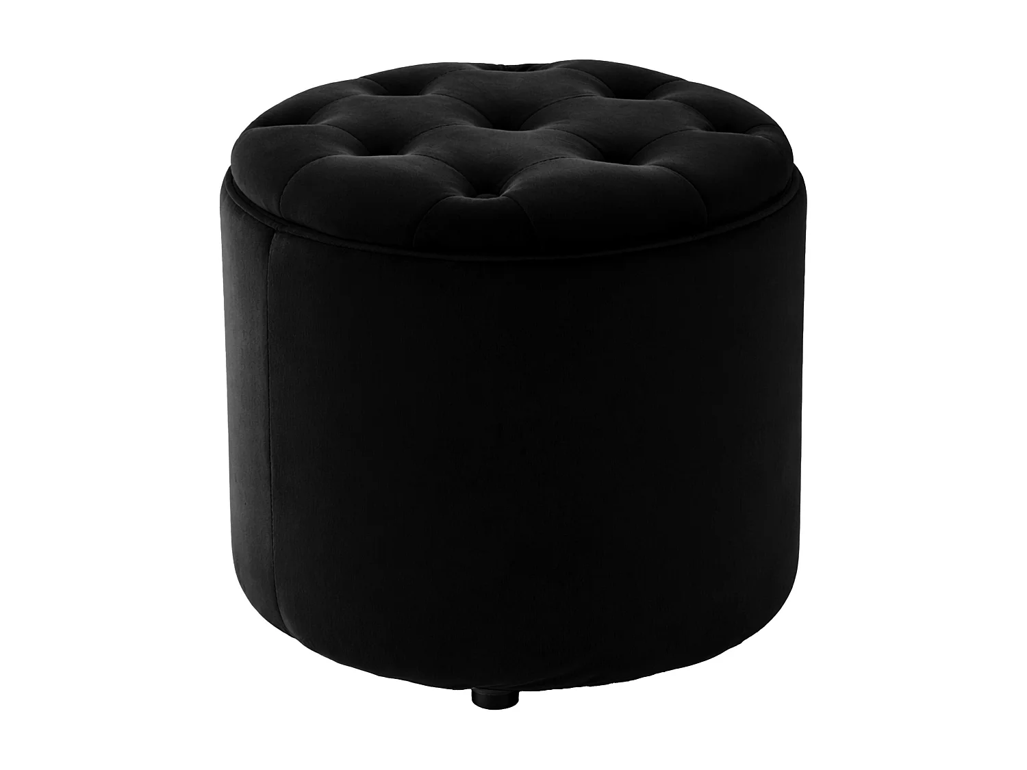 Tabouret - Velours & Nature - Noir - Pantin