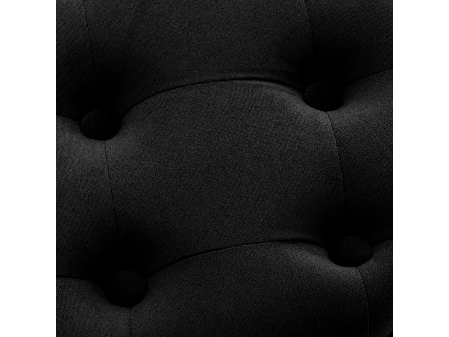 Tabouret - Velours & Nature - Noir - Pantin