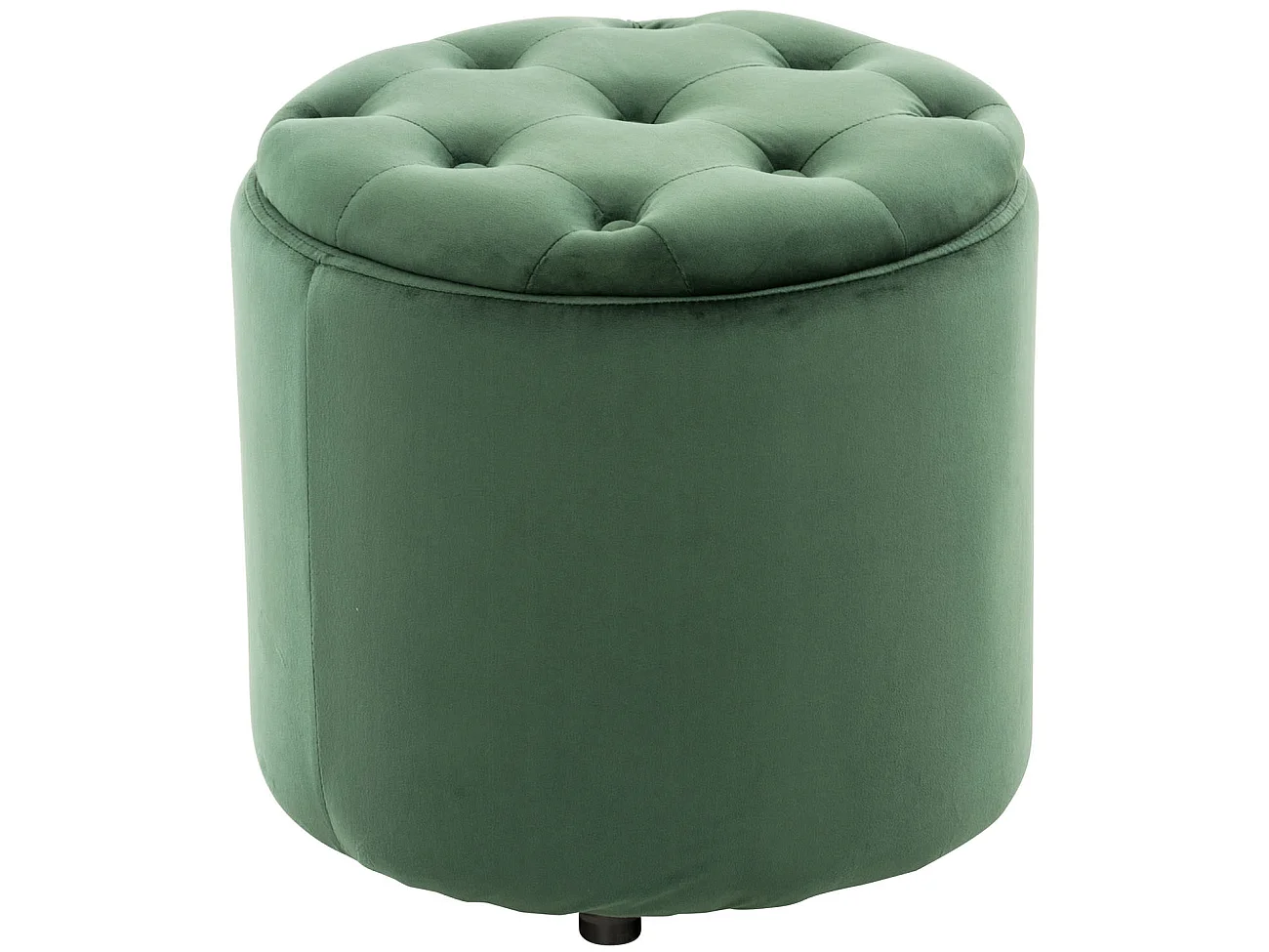 Tabouret - Velours & Blanc - Vert - Pantin