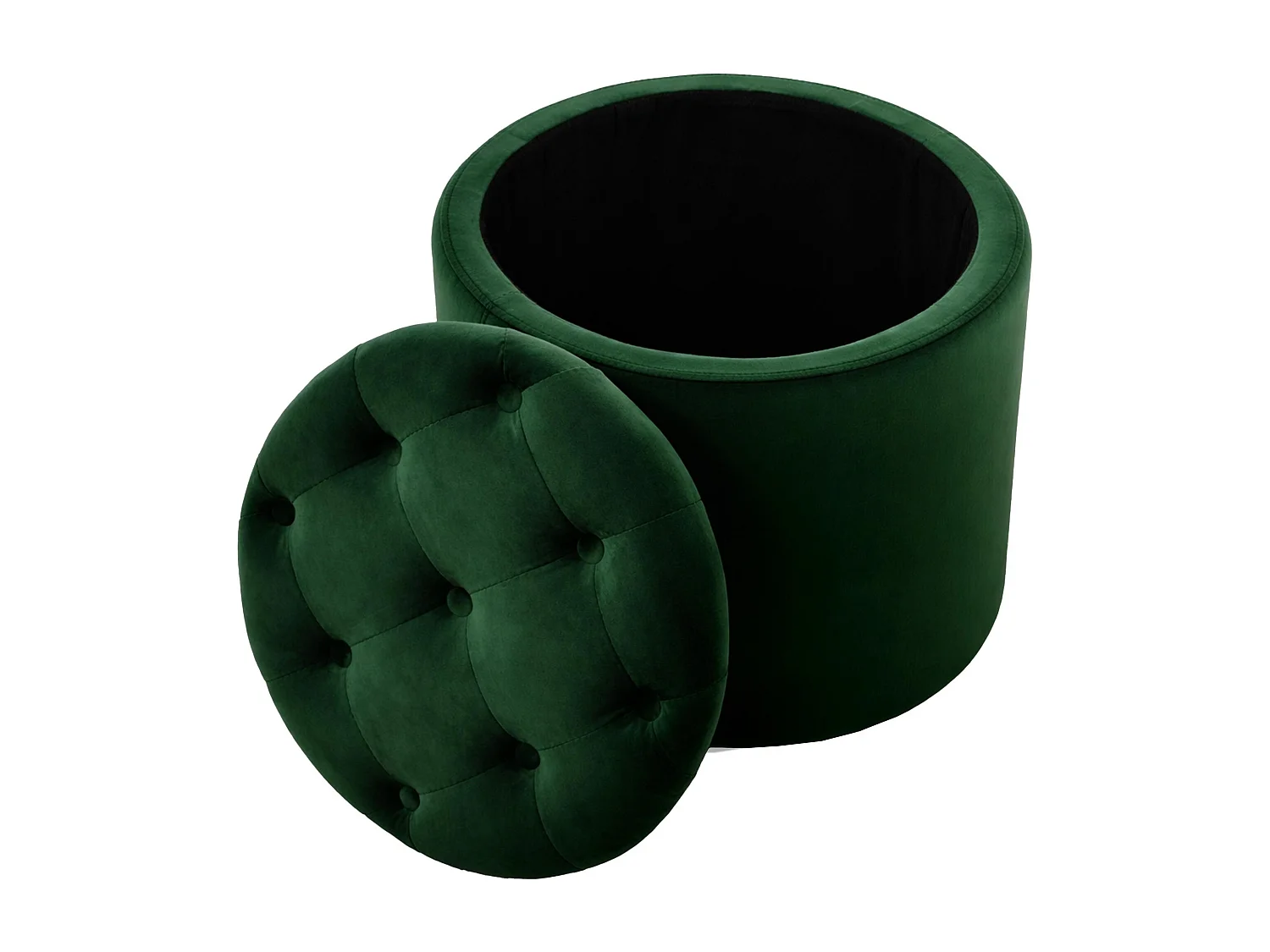 Tabouret - Velours & Nature - Vert - Pantin