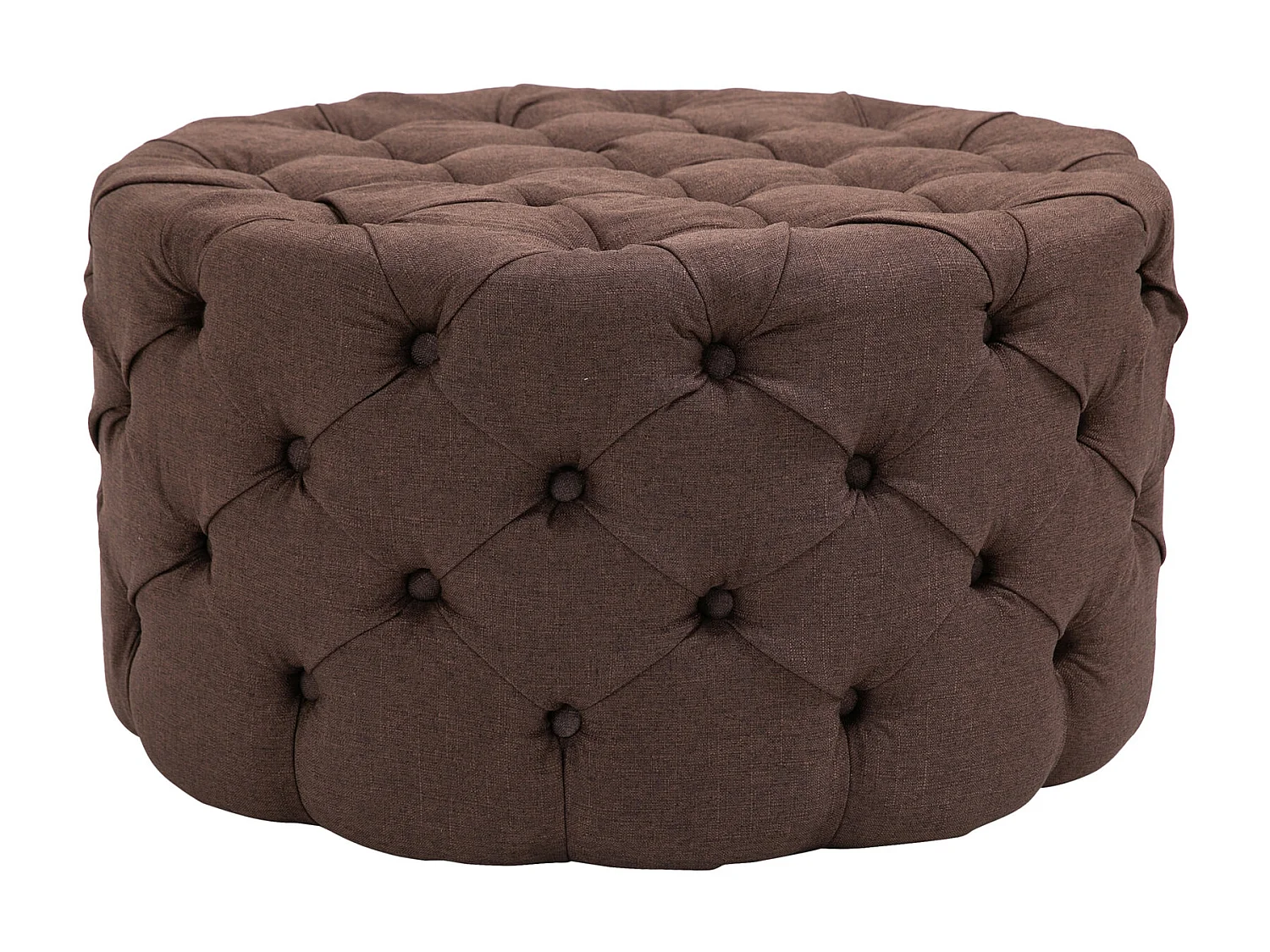 Tabouret - Tissu - Marron - Drancy