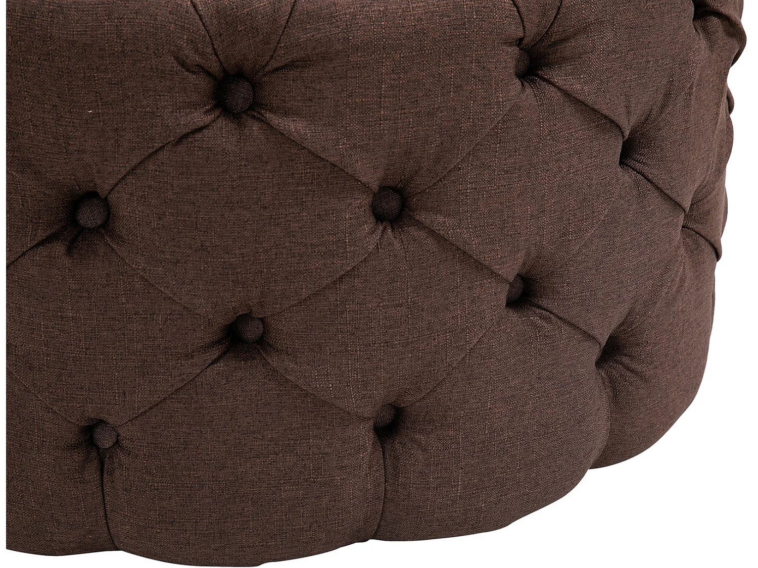 Tabouret - Tissu - Marron - Drancy