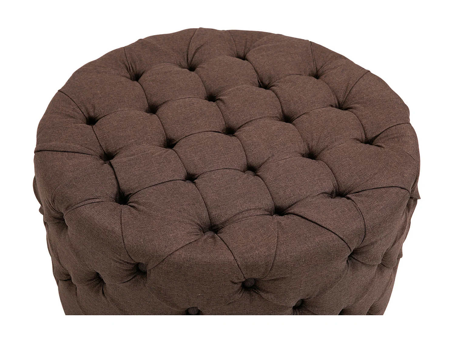 Tabouret - Tissu - Marron - Drancy