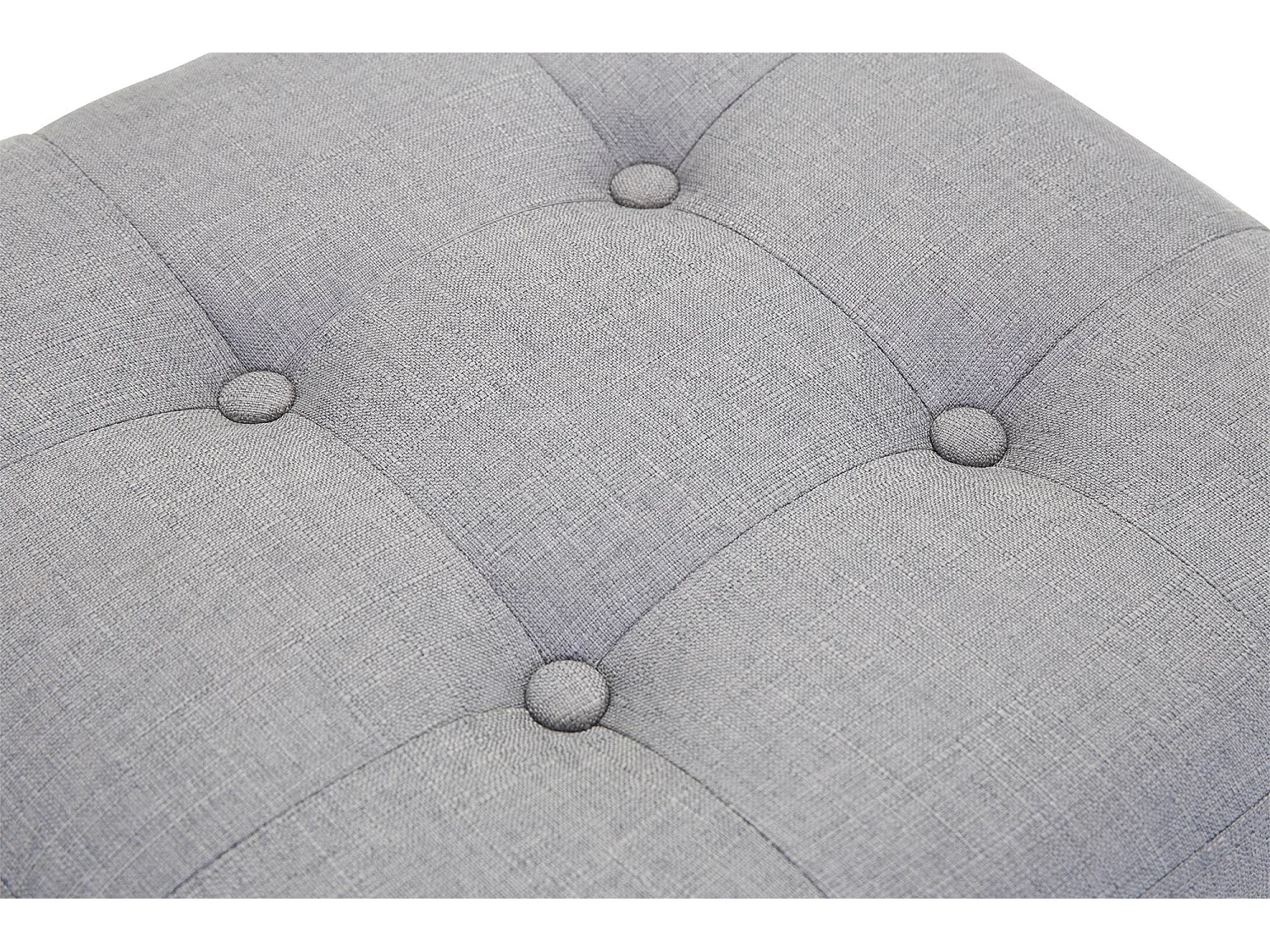 Tabouret - Tissu & Bois - Gris clair - Pharao