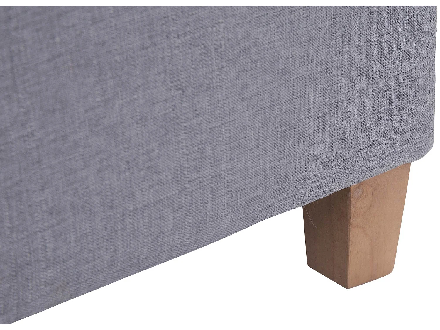 Tabouret - Tissu & Bois - Gris clair - Pharao