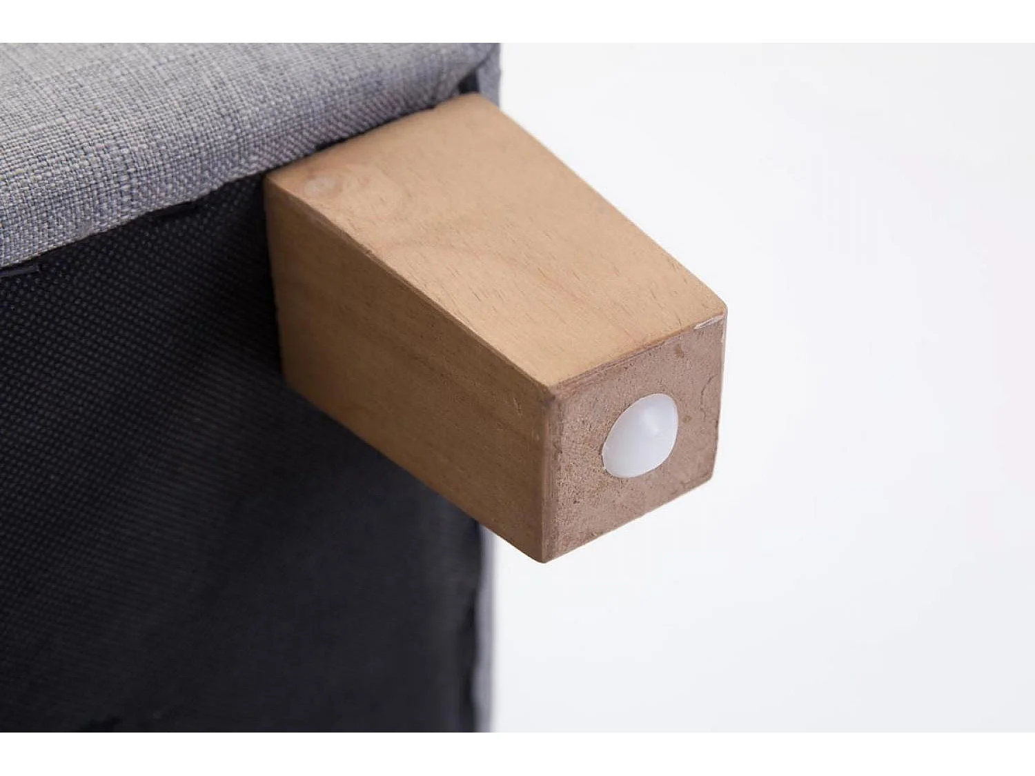 Tabouret - Tissu & Bois - Gris clair - Pharao