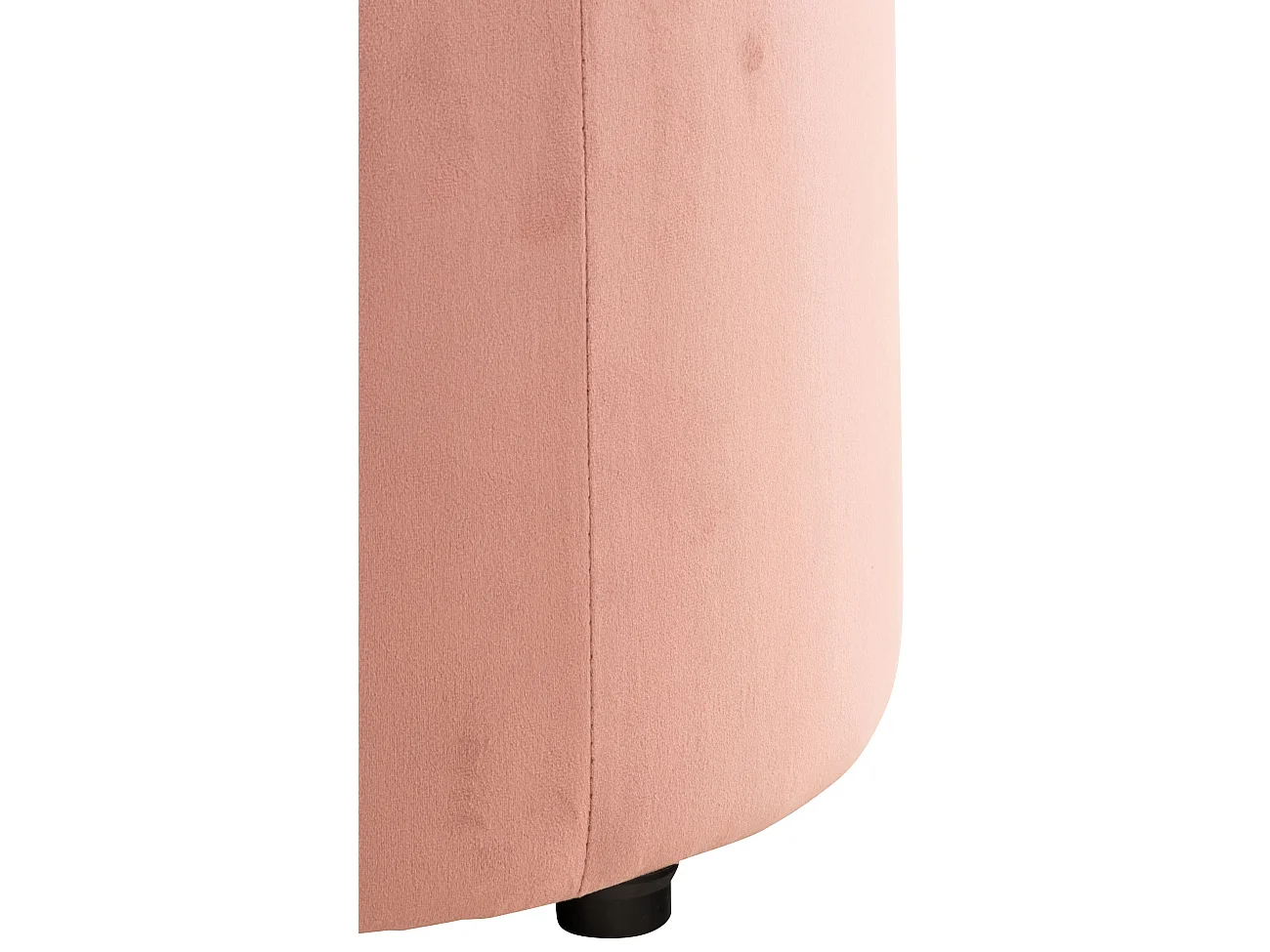 Tabouret - Velours & Blanc - Rose - Pantin