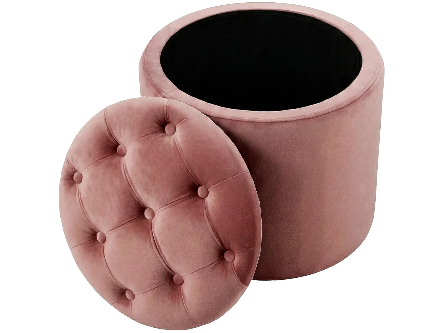 Tabouret - Velours & Nature - Rose - Pantin