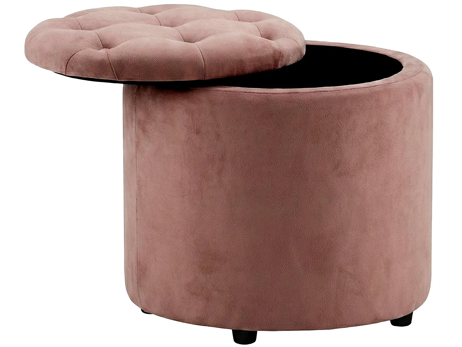 Tabouret - Velours & Nature - Rose - Pantin