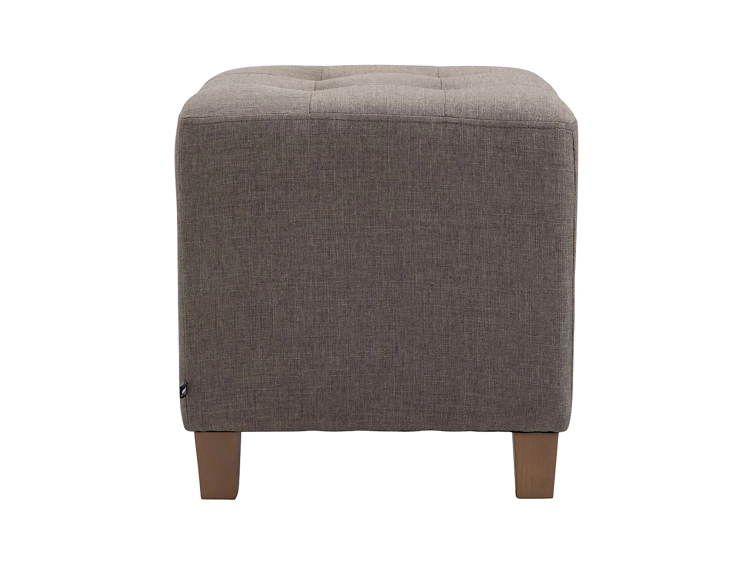 Sgabello - Tessuto & Legno - Tortora - Pharao