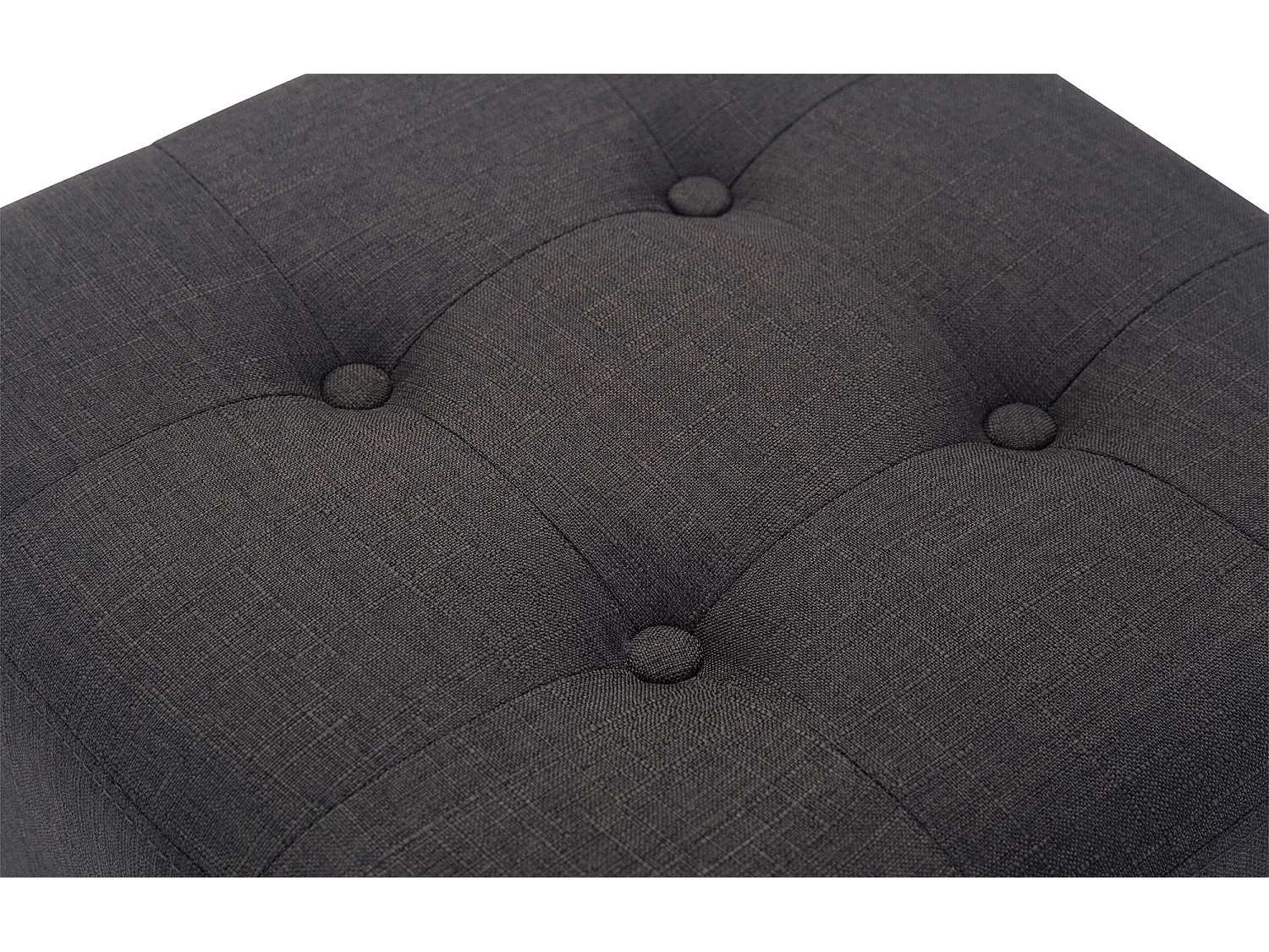 Sgabello - Tessuto & Legno - grigio scuro - Pharao