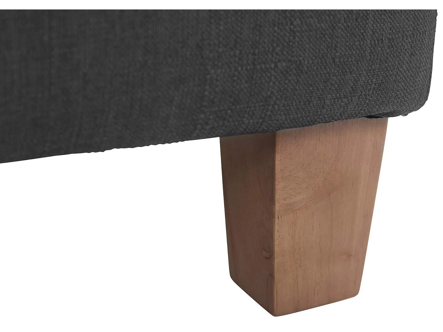 Sgabello - Tessuto & Legno - grigio scuro - Pharao