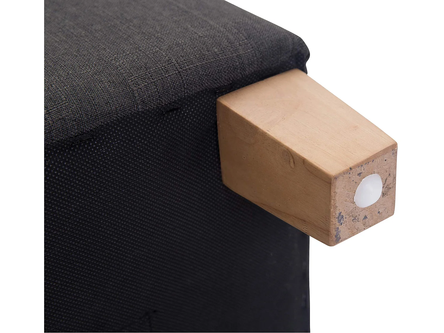 Sgabello - Tessuto & Legno - grigio scuro - Pharao