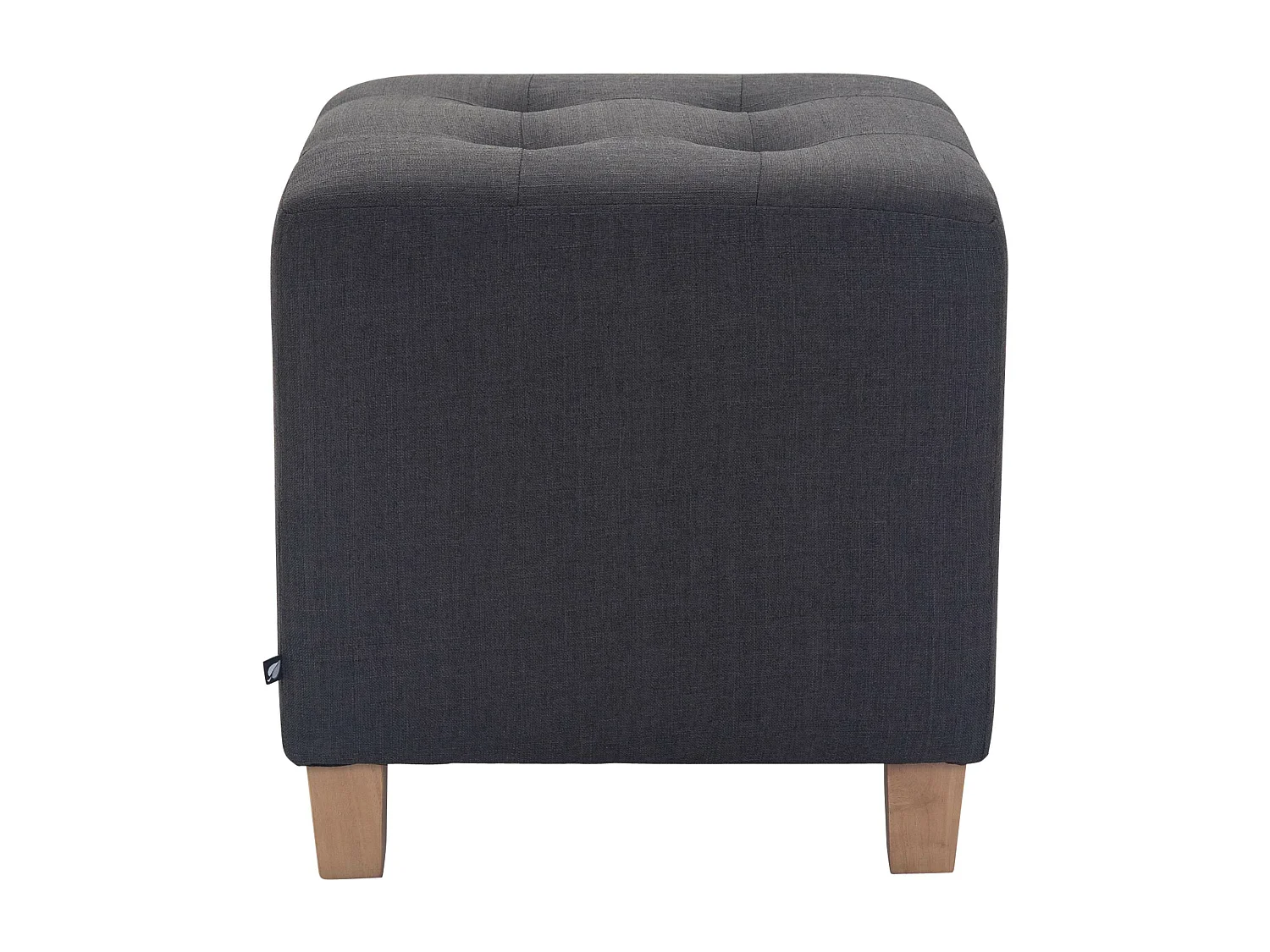 Sgabello - Tessuto & Legno - grigio scuro - Pharao