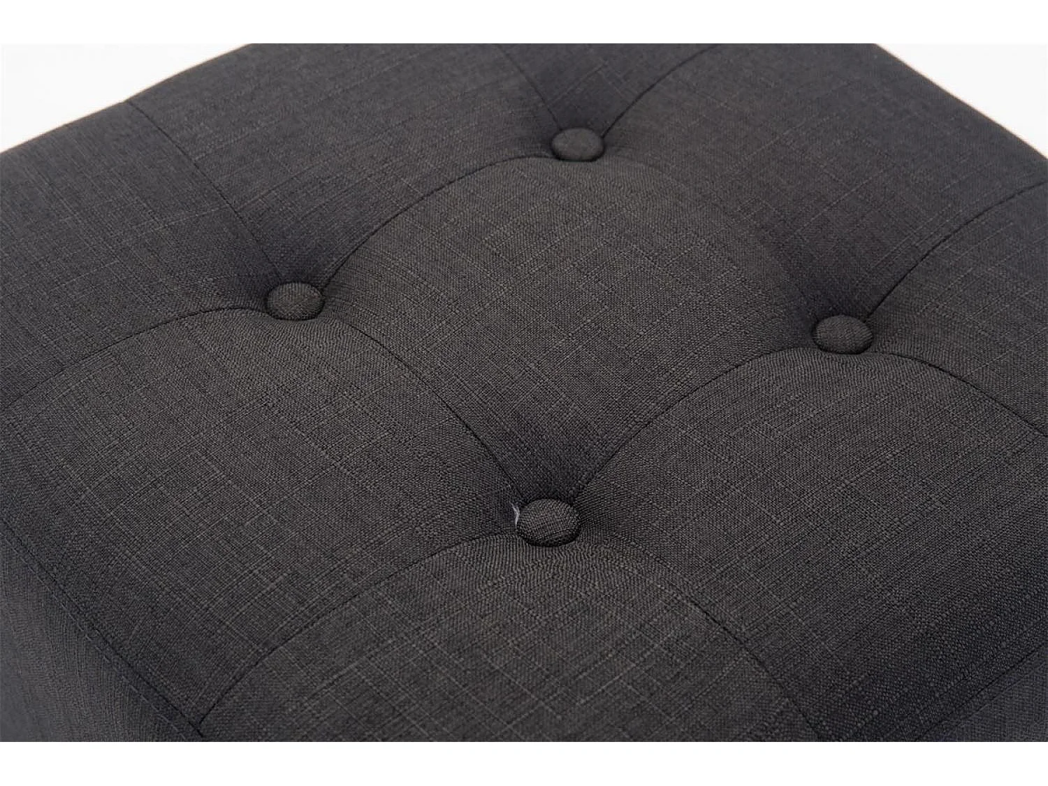 Sgabello - Tessuto & Legno - grigio scuro - Pharao