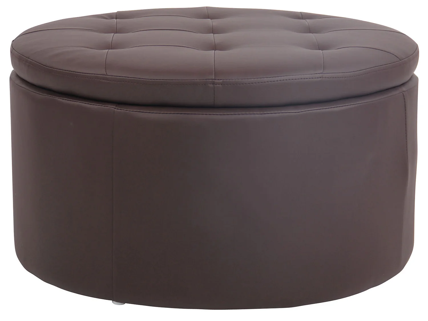 Tabouret - Similicuir & Bois - Marron - Evora