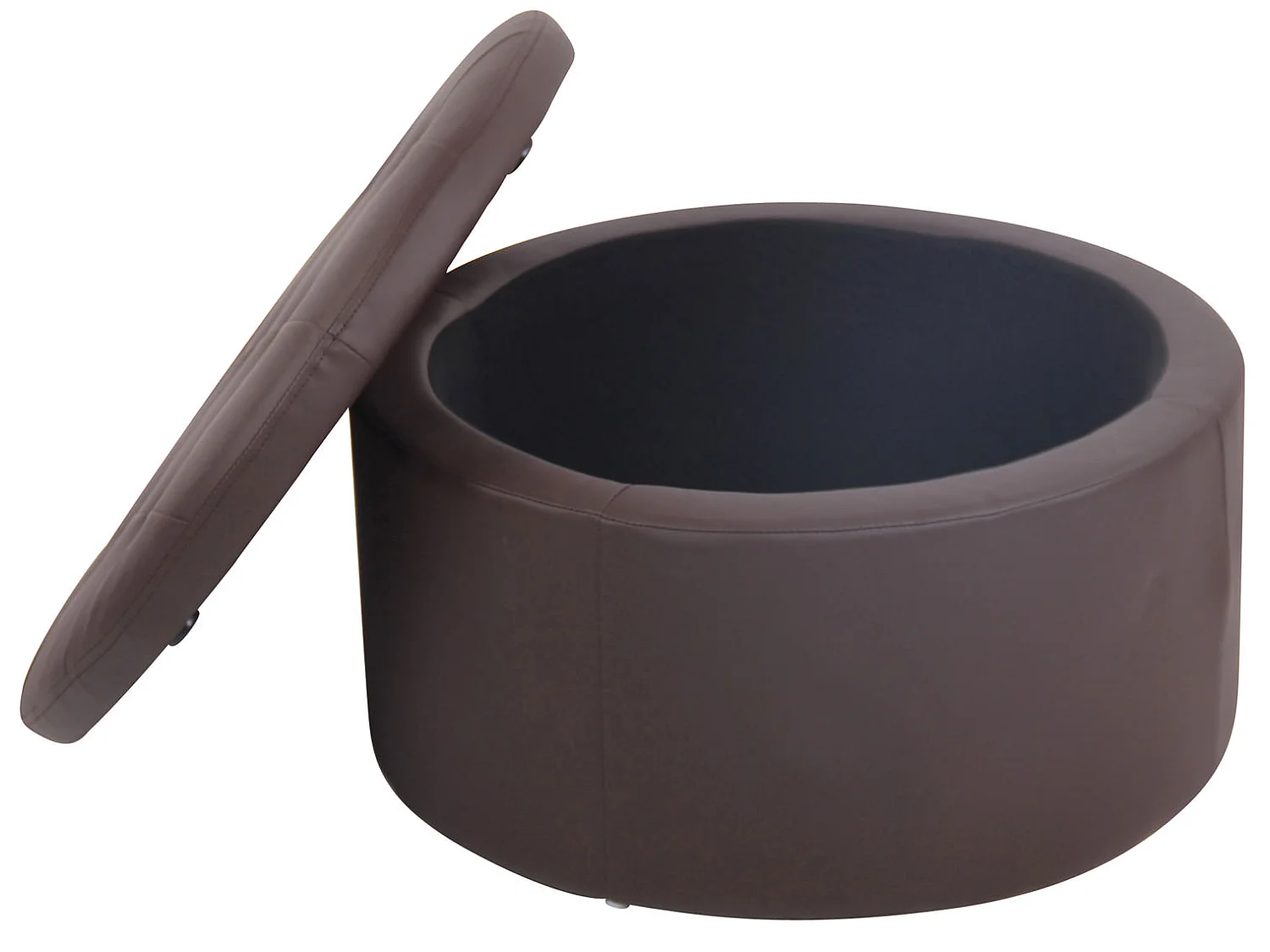 Tabouret - Similicuir & Bois - Marron - Evora