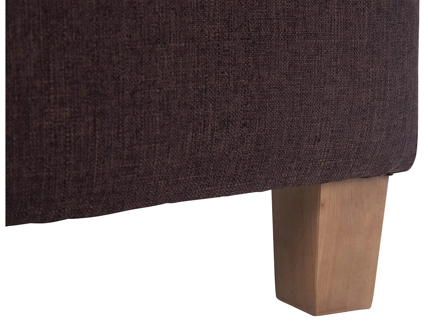 Tabouret - Tissu & Bois - Marron - Pharao