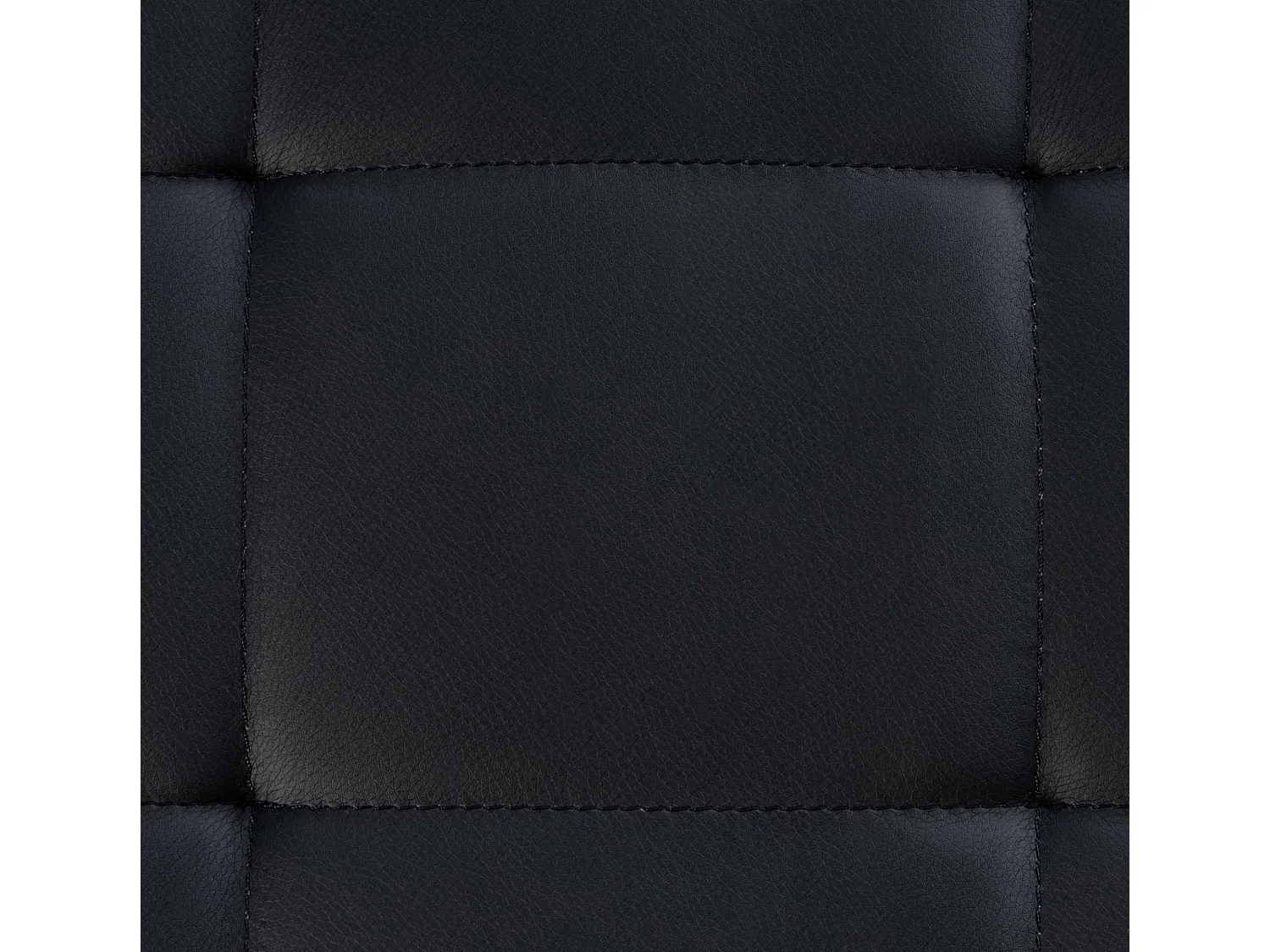 Tabouret - Similicuir & Acier inoxydable - Noir - Barci