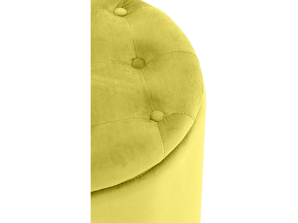 Kruk - Fluweel & wit - geel - Pantin