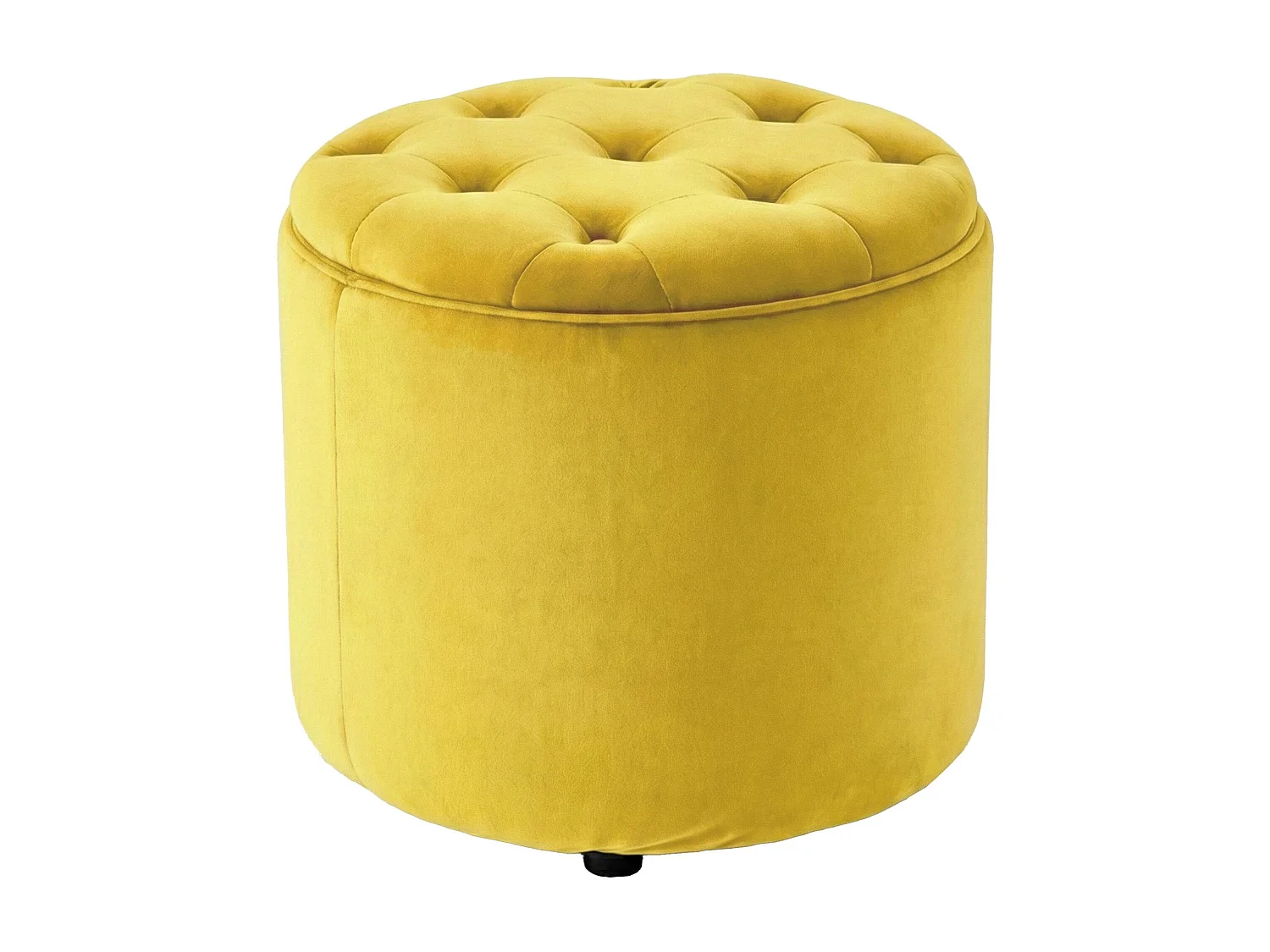 Tabouret - Velours & Nature - Jaune - Pantin