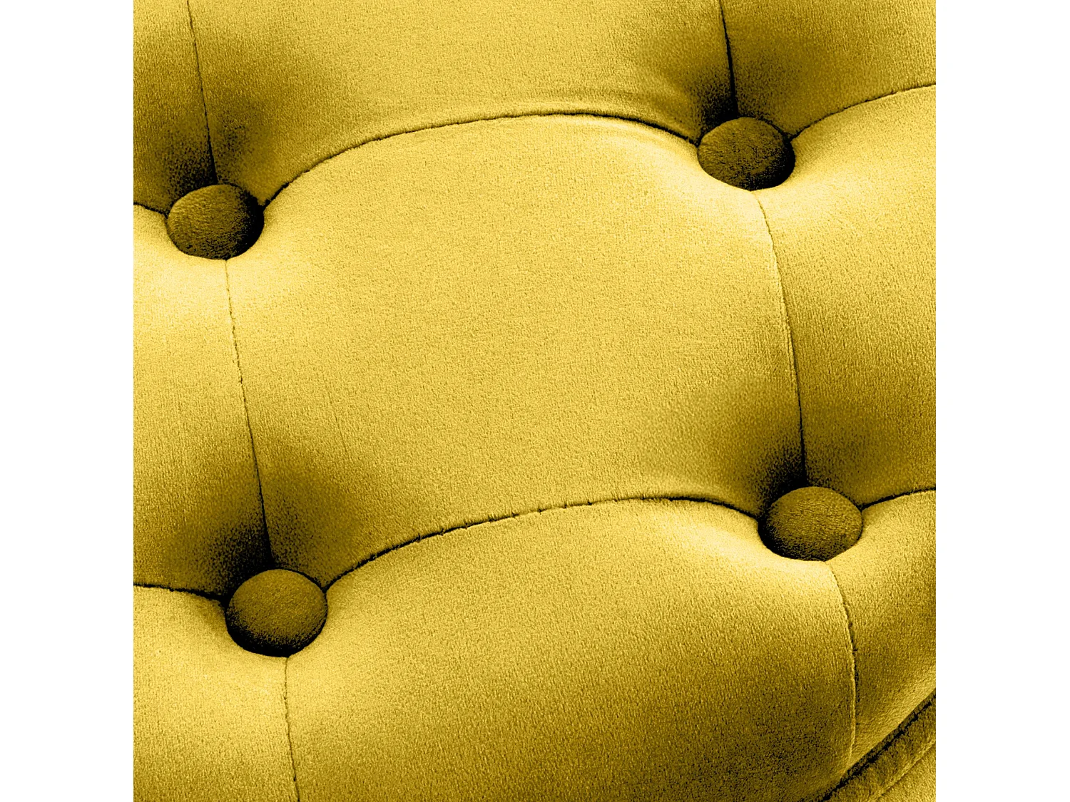 Tabouret - Velours & Nature - Jaune - Pantin