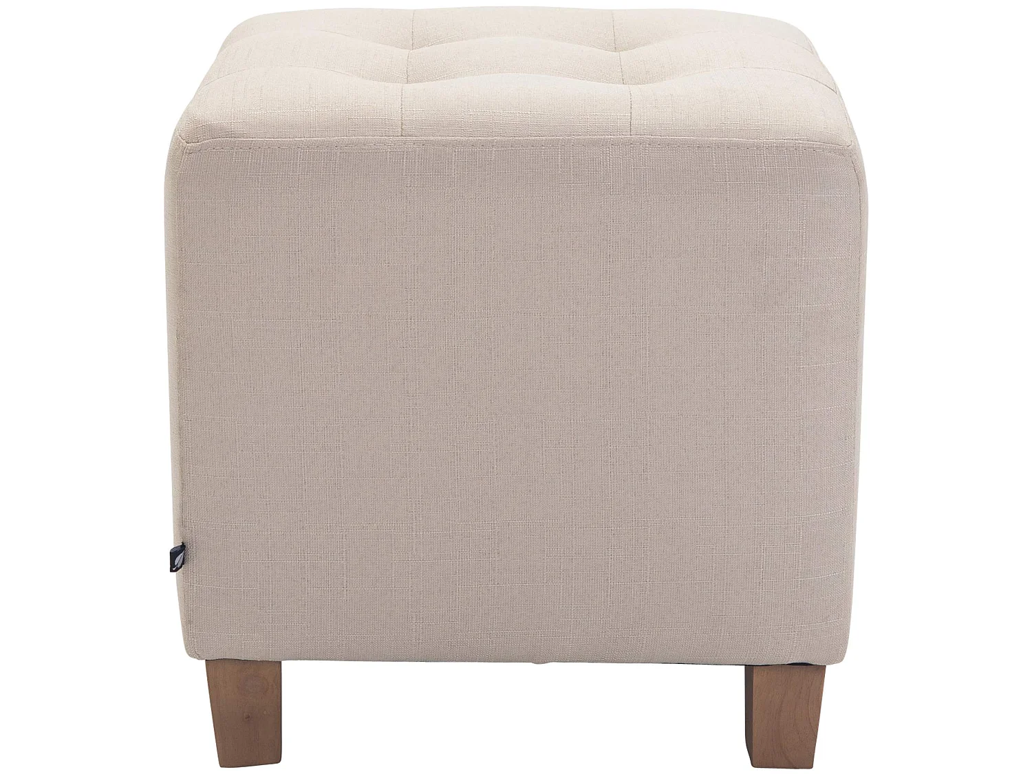 Sitzhocker - Stoff & antik-hell - creme - Pharao