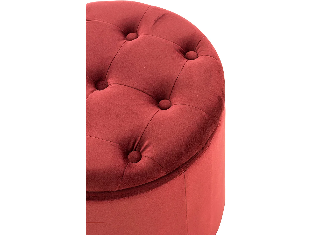 Kruk - Fluweel & wit - rood - Pantin