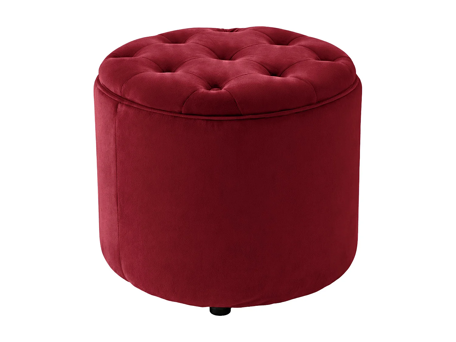 Tabouret - Velours & Nature - Rouge - Pantin
