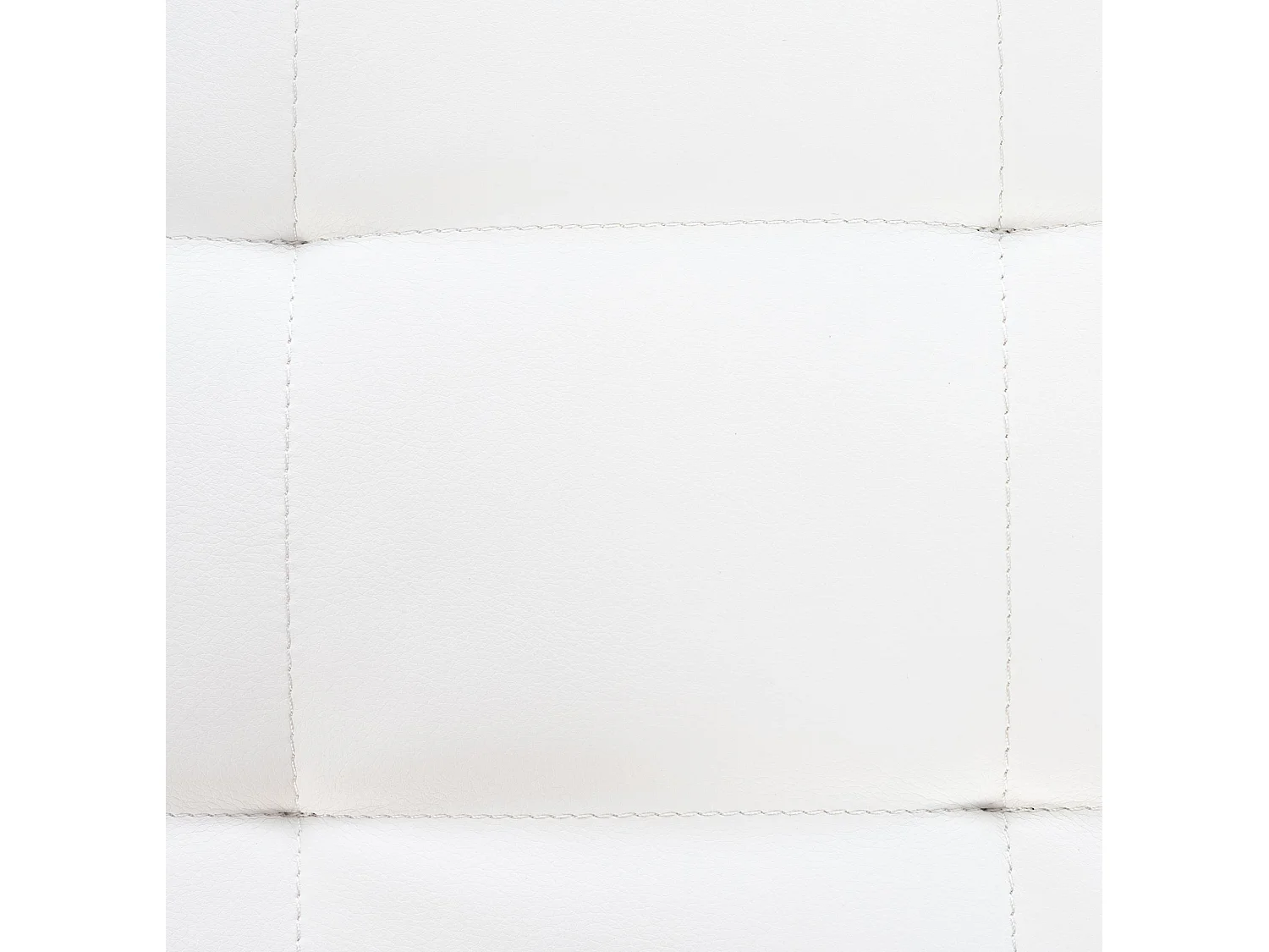 Tabouret - Similicuir & Acier inoxydable - Blanc - Barci