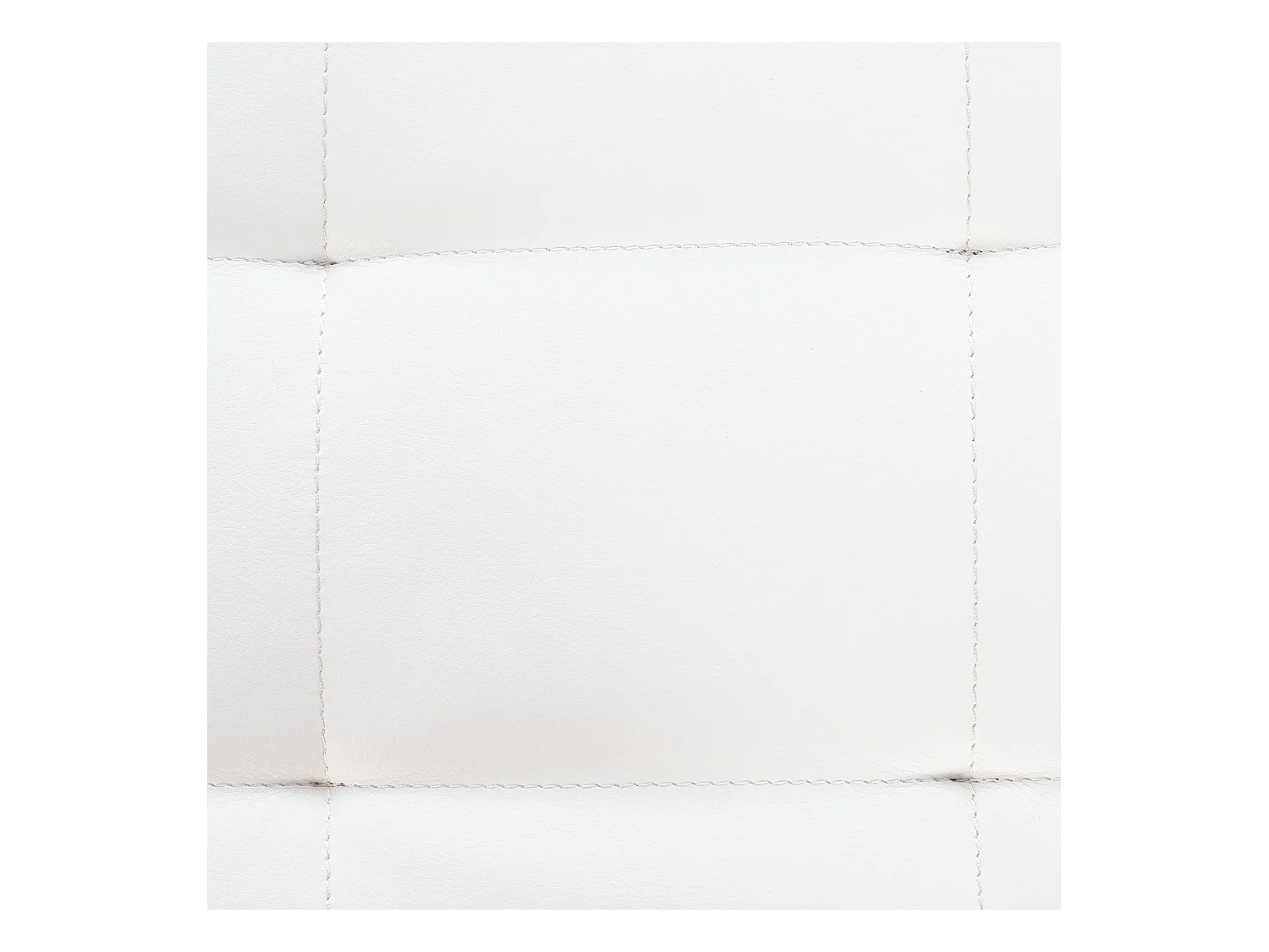 Sitzhocker - Kunstleder & Edelstahl - weiß - Barci