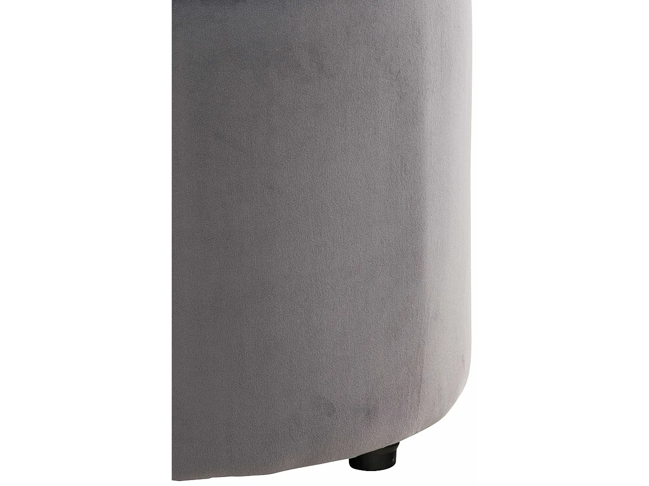 Tabouret - Velours & Blanc - Gris - Pantin