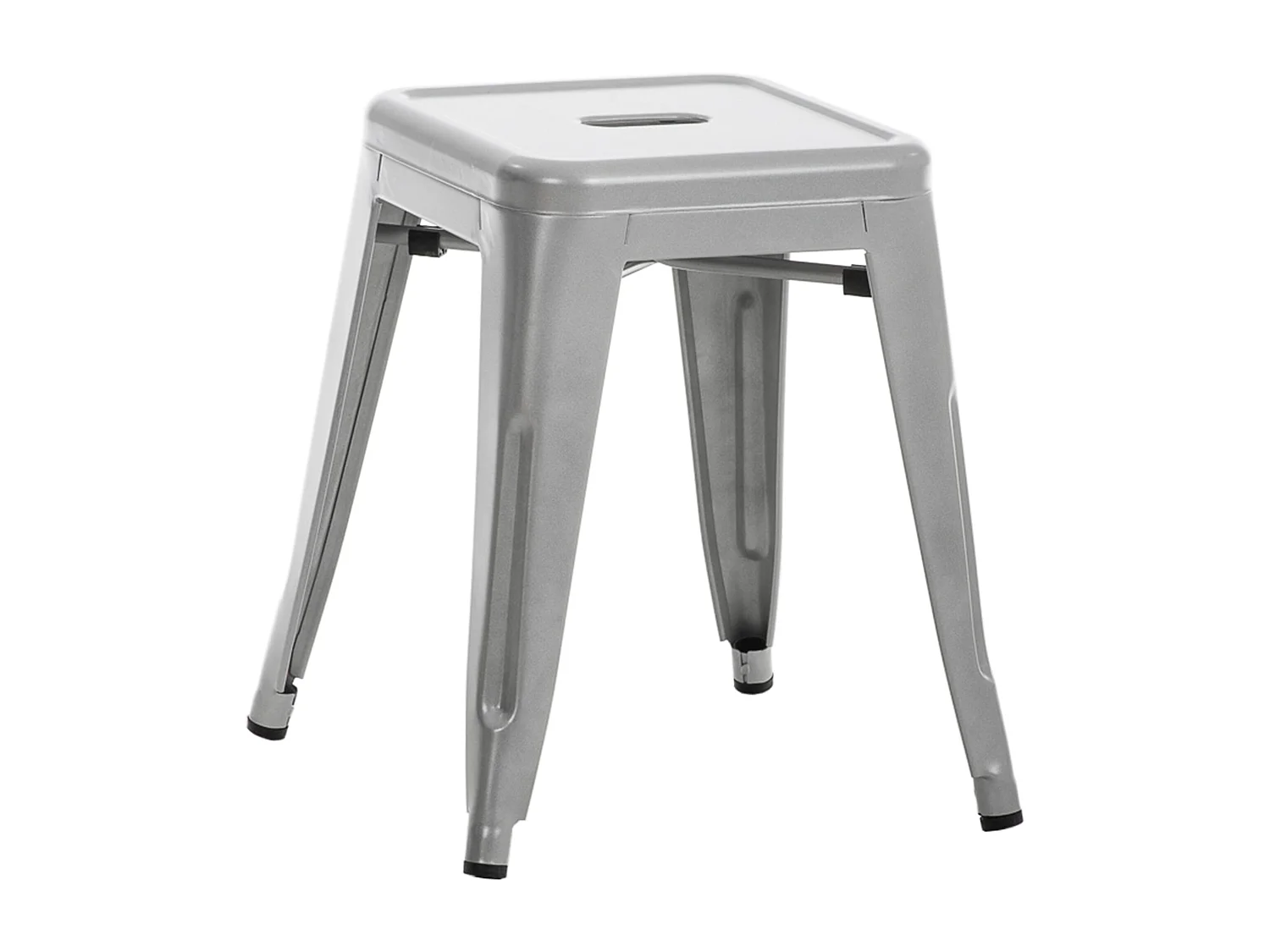 Tabouret - Métal - Argent - Armin