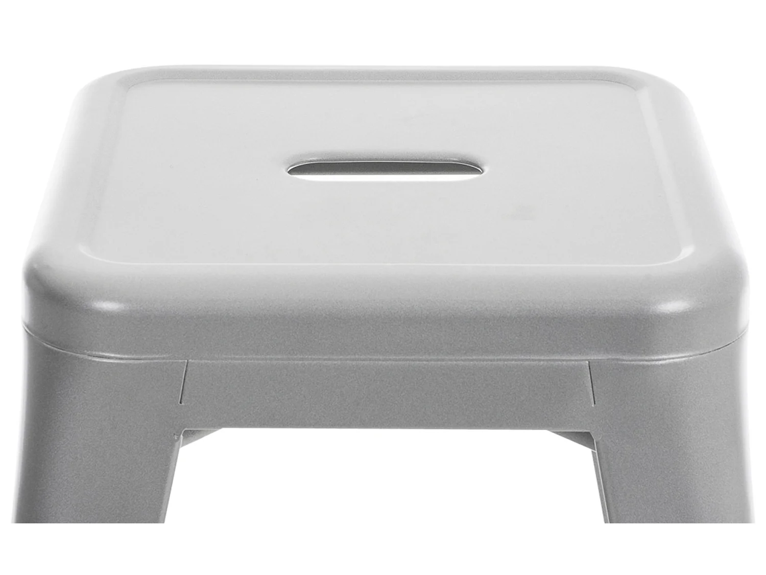 Tabouret - Métal & Acier inoxydable - Argent - Armin