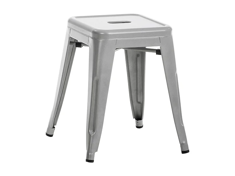 Tabouret - Métal - Argent - Armin
