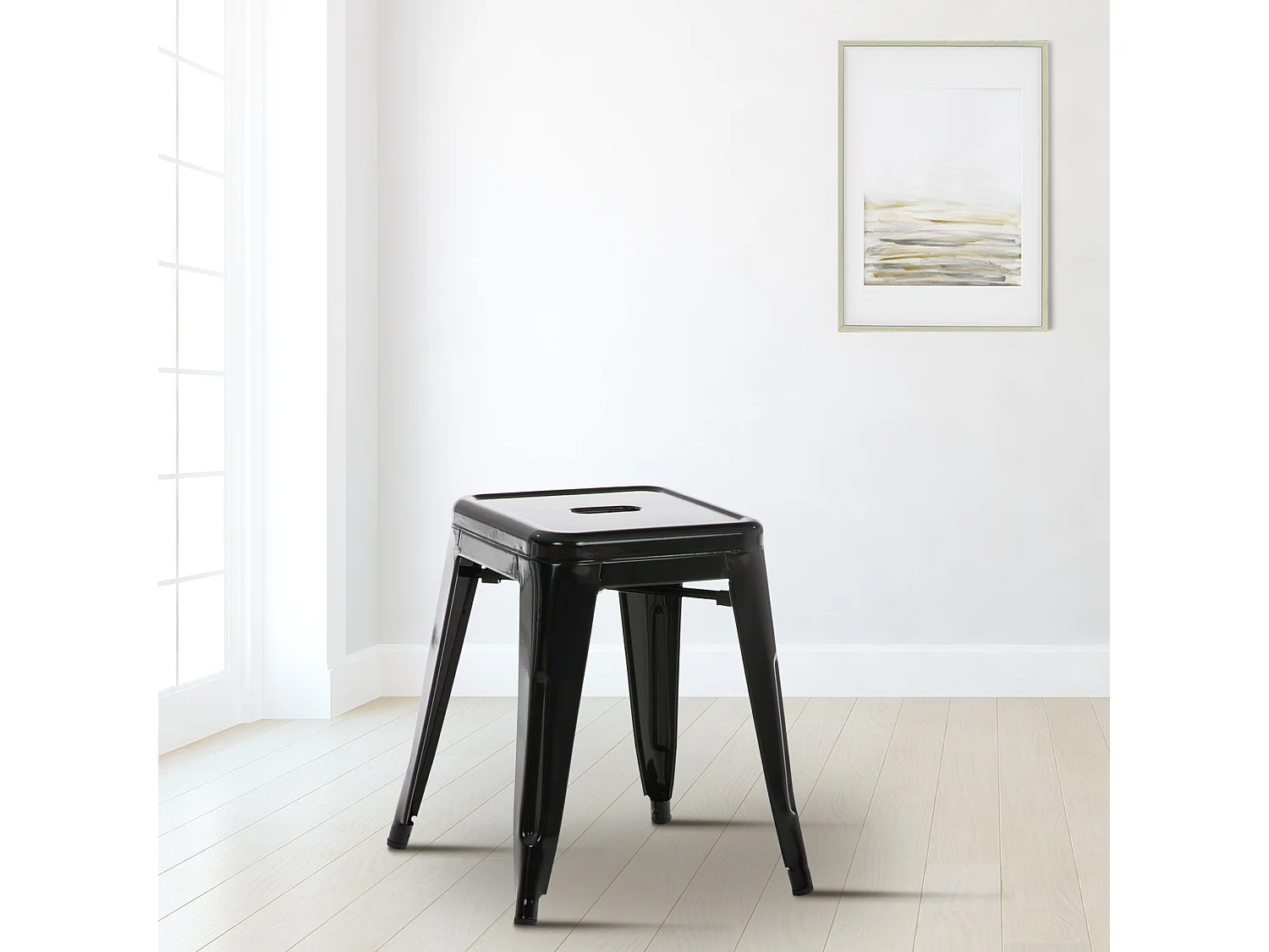 Tabouret - Métal - Noir - Armin