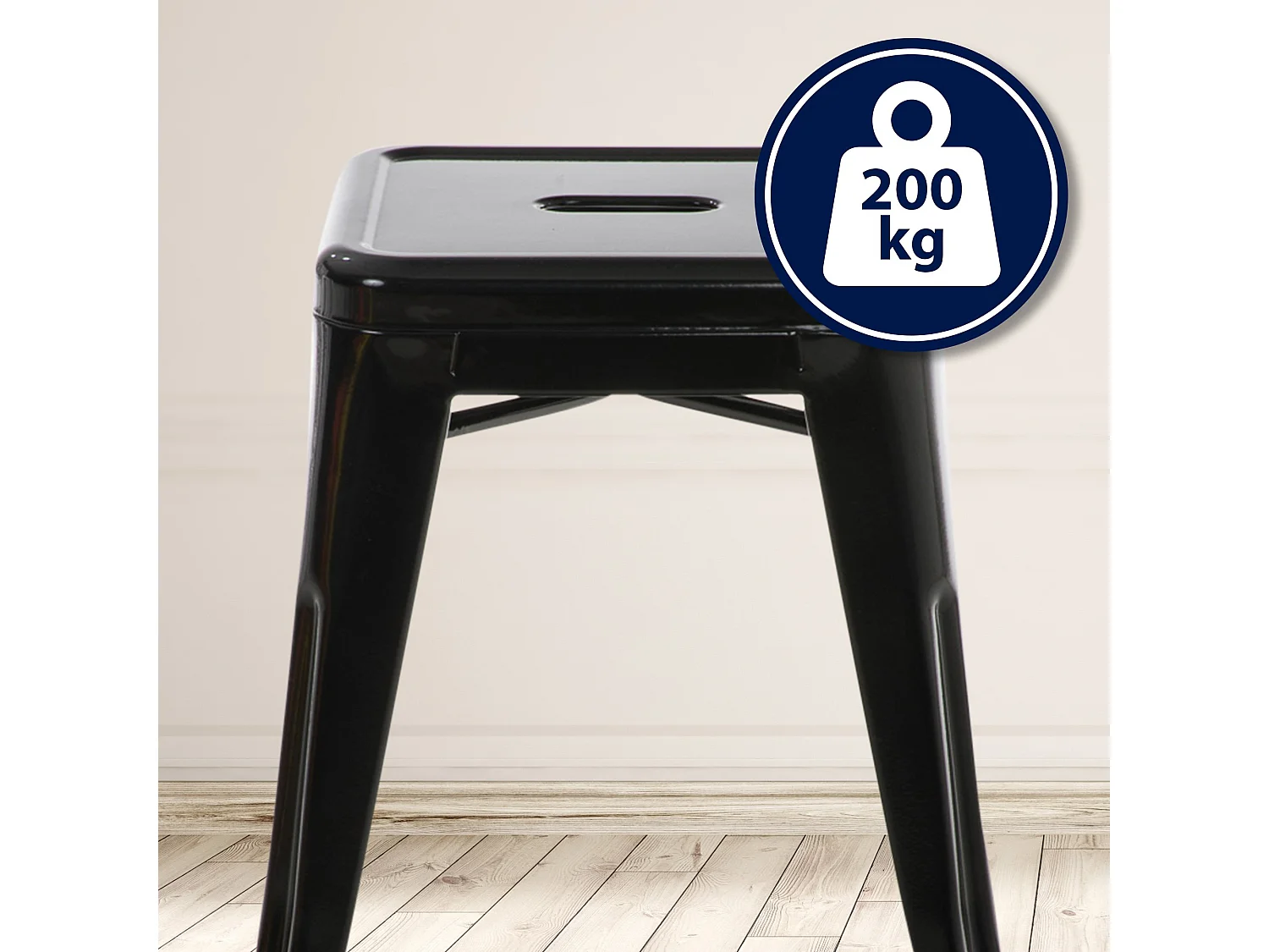 Tabouret - Métal - Noir - Armin