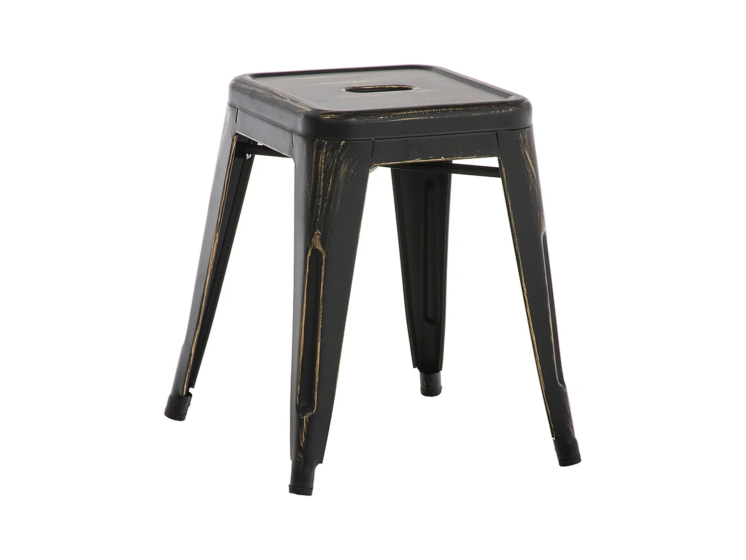 Tabouret - Métal - Noir-Or - Armin