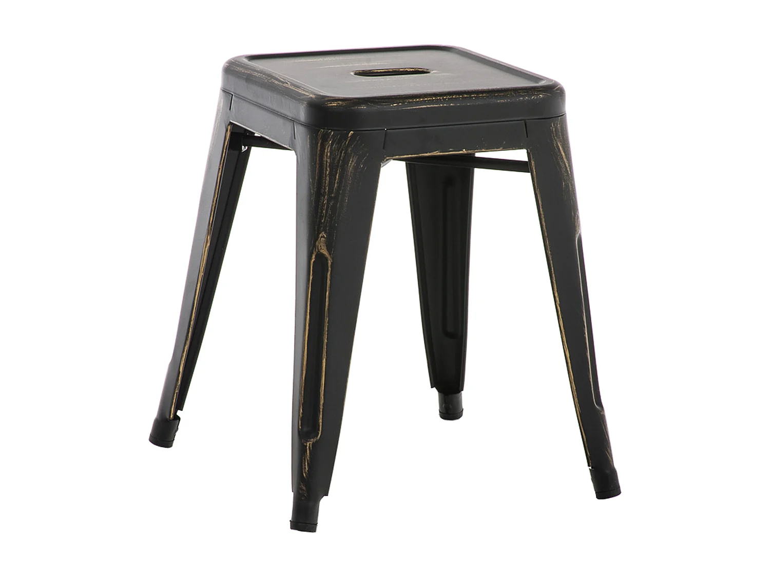 Tabouret - Métal - Noir-Or - Armin