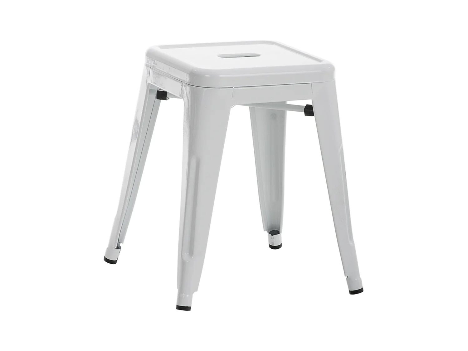Tabouret - Métal - Blanc - Armin