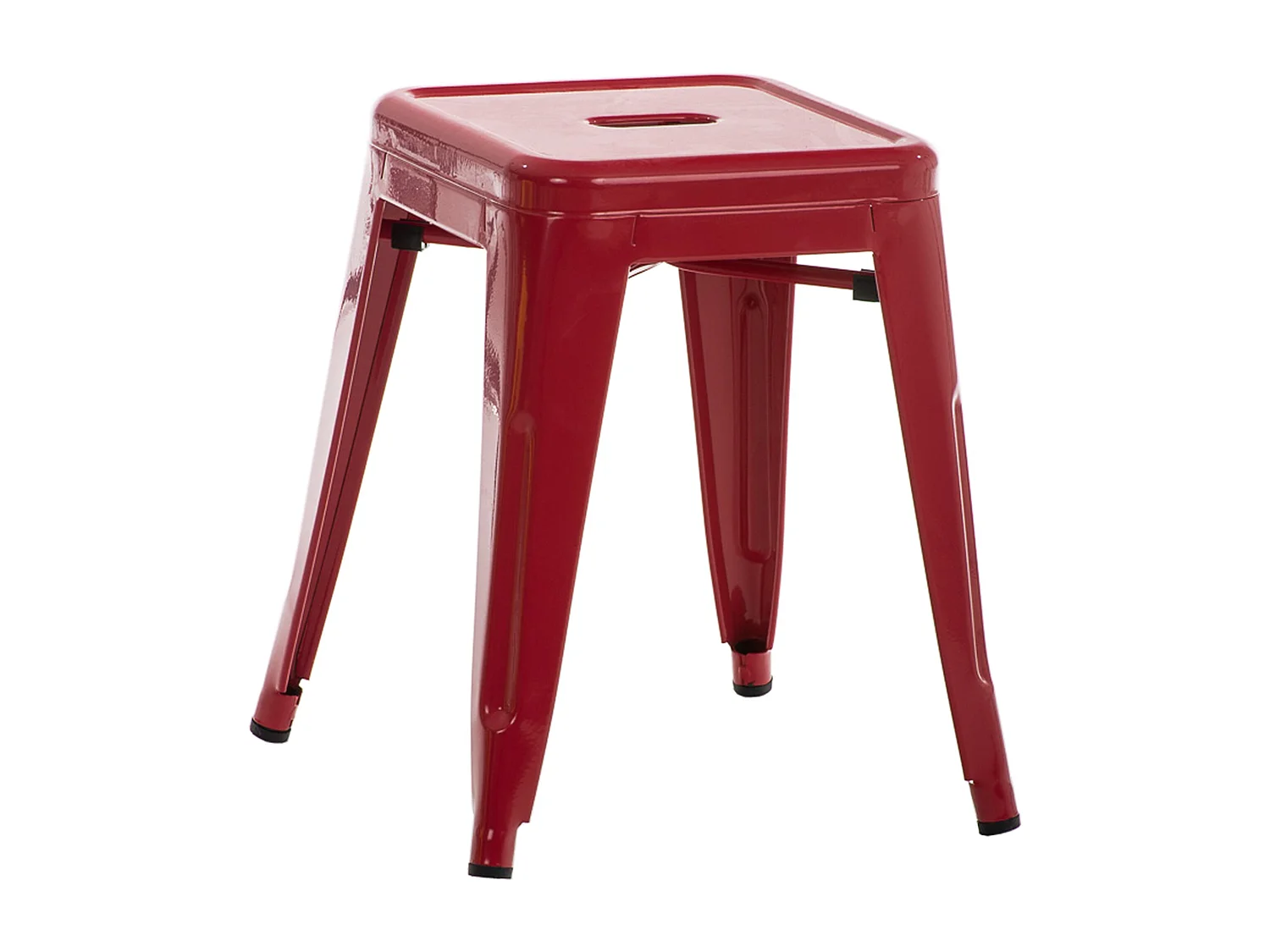 Tabouret - Métal - Rouge - Armin