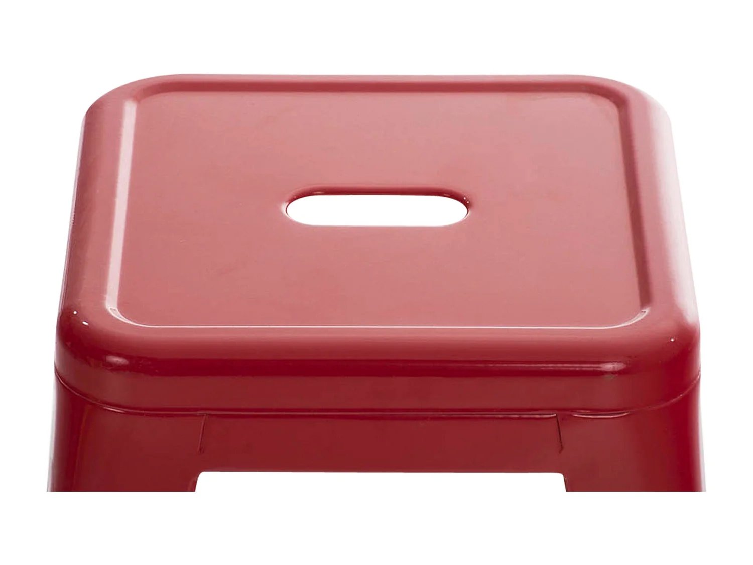 Tabouret - Métal - Rouge - Armin