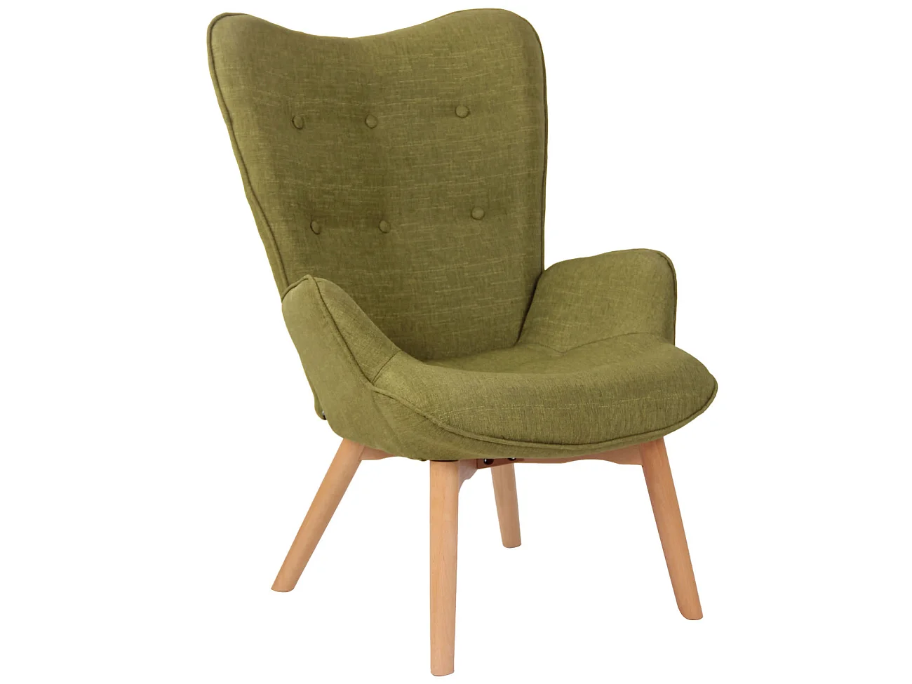 Fauteuil - Stof & antiek licht - groen - Durham